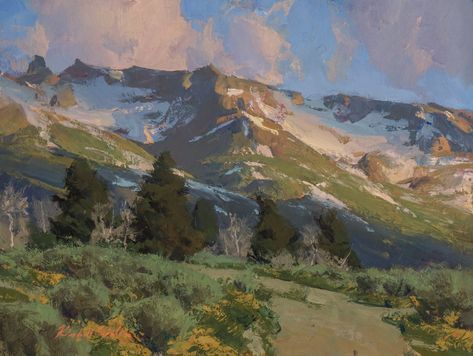 Available (Small) — Kimball Geisler Kimball Geisler, Bill Anton, Kolob Canyon, Southwest Landscape, Spring City, New Painting, Plunge Pool, Oil Painters, Impressionist Paintings