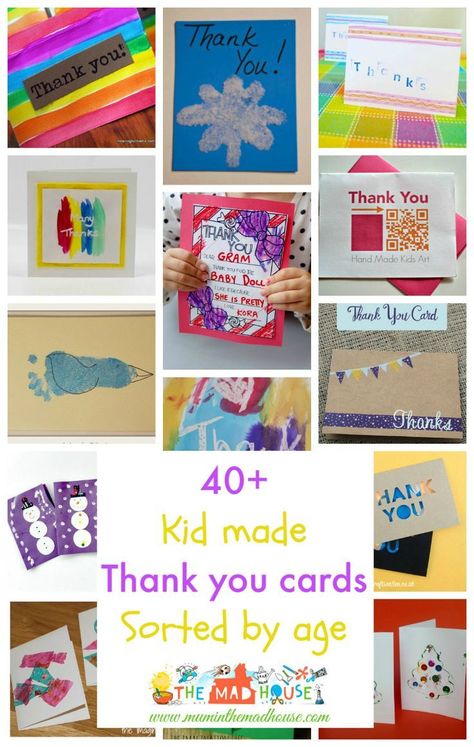 Kid made thank you cards.  there is something for everyone including printables for colouring. Age range from baby through to teens. Everyone loves a thank you card Cardboard Tube Crafts, Thank U Cards, Bored Jar, Thank You Cards From Kids, Doner Kebab, Teacher Thank You Cards, Handmade Thank You Cards, Photo Charms, Teacher Thank You