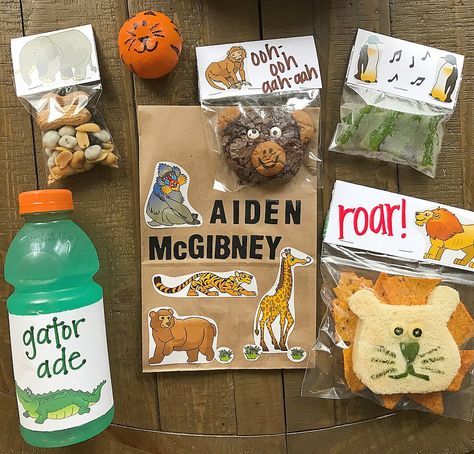 Packed Lunch For Zoo Trip, Zoo Trip Snacks, Zoo Field Trip Lunch Ideas, Zoo Lunch Ideas, Zoo Day Lunch Ideas, Zoo Snacks, Zoo Picnic Lunch Ideas, Zoo Gift Ideas, Preschool Field Trip