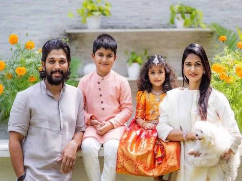 Allu Arha, Race Gurram, Sneha Reddy, Smooth Dance, Traditional Attires, Allu Arjun, How To Look Handsome, Perfect Family, Instagram Handle