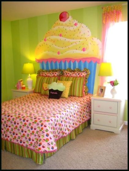 I wanna switch my daughters room from hello kitty to cupcakes, so cute!! ~MH Cupcake Room Decor, Cupcake Bedroom, Teen Boy Bedroom, Daughters Room, Teen Bedroom Decor, Modern Kids, Teen Bedroom, Bedroom Furniture Sets