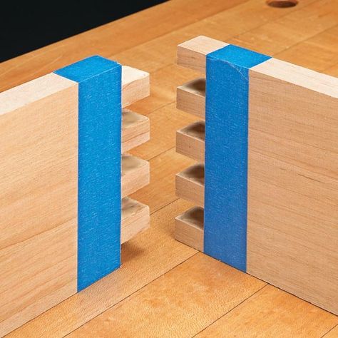 Gluing Box Joints: Follow a few simple steps to avoid glue squeezeout and eliminate the hassle of assembling box joints. Used Woodworking Tools, Woodworking Logo, Box Joints, Cool Wood Projects, Woodworking Joinery, Wood Joints, Woodworking Joints, Learn Woodworking, Easy Cheap