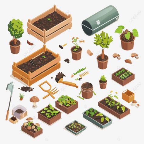 garden compost isometric infographics garden gardening compost png Isometric Plants, Isometric Garden, Gardening Infographic, Procreate Inspiration, Idea Generation, Outline Design, Garden Compost, Outline Designs, Transparent Image