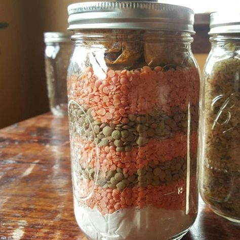 Lentil Soup In A Jar, Cashew Soup, Coconut Lentil Soup, Soup Gifts, Gift In A Jar, Gifts In A Jar, Curried Lentil Soup, Soup In A Jar, Coconut Milk Powder