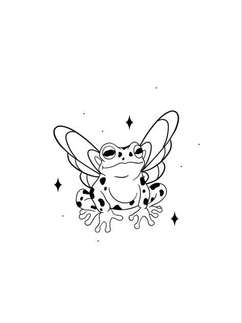 Arm Patchwork, Fairy Tattoo Designs, Mushroom Tattoos, Frog Tattoos, Small Pretty Tattoos, Flash Tattoo Designs, Tattoo Stencil Outline, Fairy Tattoo, Tattoo Design Book