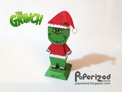 Paperized Crafts, Grinch Images, Papercraft Download, The Grinch Stole Christmas, Christmas Grinch, Paper Doll Template, Paper Toy, Grinch Stole Christmas, Navidad Christmas