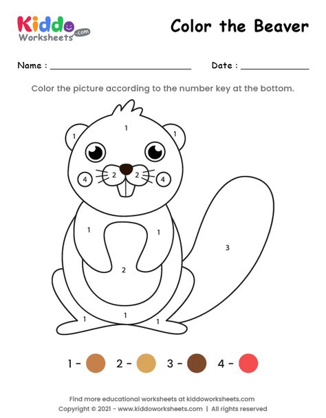 Beaver Preschool Craft, Preschool Beaver Craft, Beaver Coloring Page, Beaver Craft, Busy Beaver, First Grade Activities, Educational Worksheets, Free Printable Coloring, Free Printable Coloring Pages