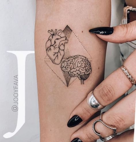 Brain Tattoo, 16 Tattoo, Tattoo Schrift, Herz Tattoo, Inspiration Tattoos, Tattoo Girls, Diy Tattoo, Top Tattoos, Tattoo Feminina