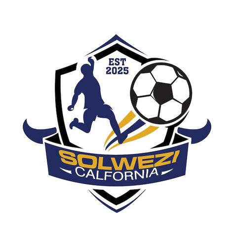 A logo for solwezi california that is on... | Premium Vector #Freepik #vector #football-badge #soccer-badge #football-club #soccer-logo Football Logo Design, Digital Photography Lessons, Cross Wallpaper, Soccer Logo, One Piece Wallpaper Iphone, Photography Lessons, Football Logo, A Logo, Vector Photo