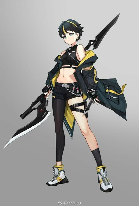 Cyberpunk Character, Game Concept Art, Warrior Girl, Game Character Design, 영감을 주는 캐릭터, Female Character Design, Character Design References, Anime Poses, Character Outfits