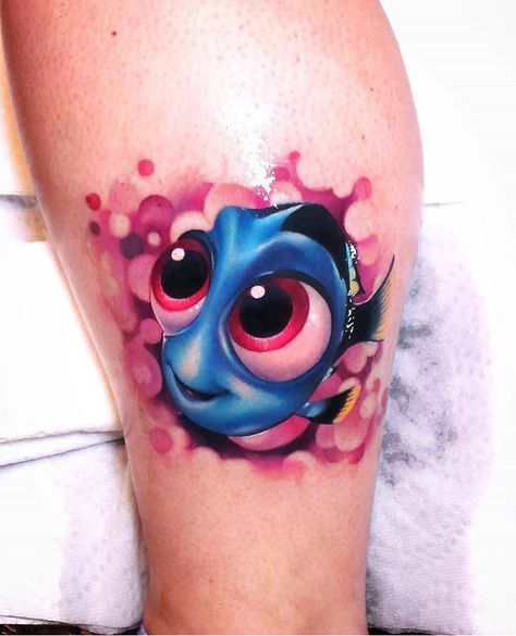 Compton Tattoo, Hannya Maske Tattoo, Dory Tattoo, Hannya Maske, Baby Dory, Animals Tattoo, Kawaii Tattoo, Nordic Tattoo, Disney Tattoo