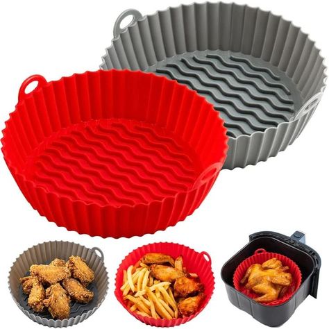 Silicone Air Fryer Liner, Air Fryer Recipes Salmon, Air Fryer Liners, Air Fryer Accessories, Recipes Salmon, Recipes Authentic, Airfryer Recipes, Bread Storage, Air Fryer Recipes Easy