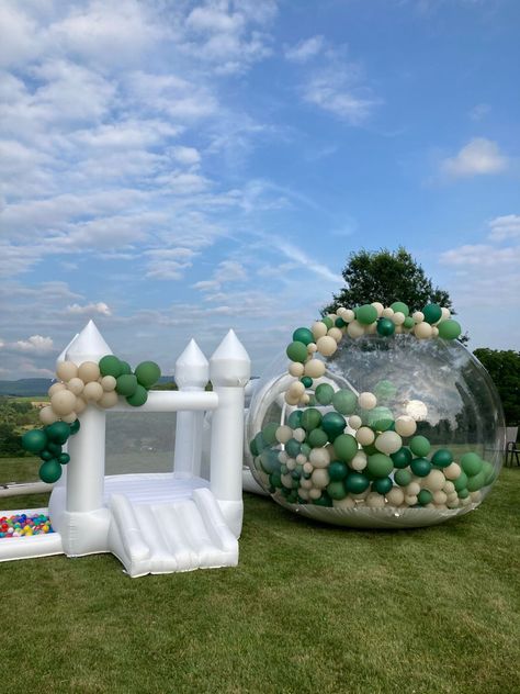 Bubble House Balloons, Bubble House Party, Modern Bounce House, Party Rental Ideas, Party Rentals Business, Baby Play Areas, Balloon House, Backyard Birthday Parties, Boys 1st Birthday Party Ideas