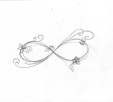 Infinity flower Ink Feather, Tattoo Infinity, Feather Clipart, Sketch Heart, Infinity Tattoo On Wrist, Tattoos Infinity, Symbol Tattoo, Geniale Tattoos, Infinity Tattoos