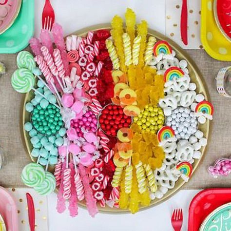 Candy Buffet Supplies & Ideas Candy Charcuterie Board, White Candy Buffet, Candy Charcuterie, Dessert Charcuterie, Candy Theme Birthday Party, Gummy Candies, Popular Candy, Mini Candy Canes, Candy Buffet Tables