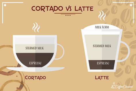 Cortado Coffee Recipe, Kahlua Baileys Drinks, Coffee Cortado, Cortado Recipe, Cortado Coffee, Cafe Building, Barista Recipe, Baileys Drinks, Corner Coffee