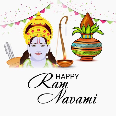 Ram Navami Recipes Rice Payasam Recipe, Ramnavmi Wishes, Puran Poli Recipes, Ram Navami Images, Bhagwan Ram, Sri Rama Navami, Sabudana Recipes, Rama Navami, Indian Salads