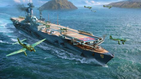 Yamato Battleship, Hms Hood, Graf Zeppelin, Aircraft Painting, Air Raid, Naval History, World Of Tanks, Ww2 Aircraft, Flight Deck