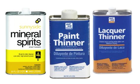 'Difference Between Mineral Spirits, Paint Thinner and Lacquer Thinner...!' (via refinishingfurniture.net) Paint Prep, Stripping Paint, Paint Thinner, Mineral Spirits, Furniture Rehab, Family Handyman, How To Make Paint, Water Based Paint, Mineral Paint