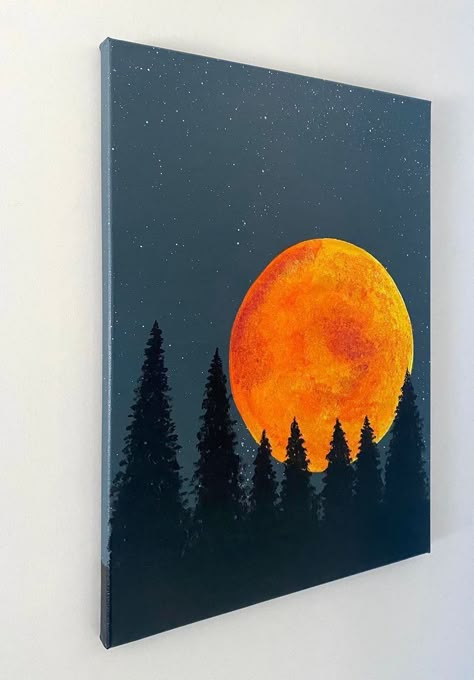 Canvas Painting Tutorials, Simple Canvas Paintings, Easy Canvas Art, Cute Canvas Paintings, Seni Dan Kraf, Soyut Sanat Tabloları, Easy Canvas Painting, Canvas Painting Designs, Art Painting Gallery