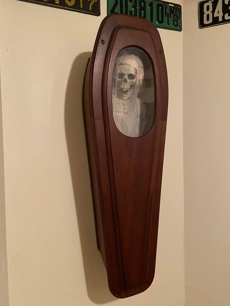 Here’s my child viewing coffin from the Victorian age of 1870s-1880s Victorian Coffin, Surreal Photos, Bottle Opener Wall, Skeleton, Bottle Opener, Bat, Ghost, Witch, Barware