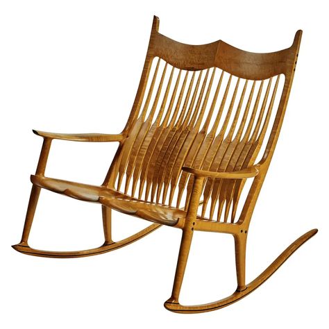 1stDibs: Antique and Modern Furniture, Jewelry, Fashion & Art Sam Maloof Furniture, Double Rocking Chair, Sam Maloof, Kids Area, Round House, Wainscoting, Jewelry Vintage, Rocking Chair, Bay Area