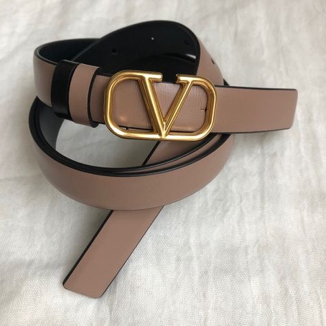 Valentino Garavani Signature Reversible Belt. Valentino Garavani Belt, Valentino Belt, Belt Style, Reversible Belt, Dream Board, 2024 Vision, Belt Buckle, Brass Finish, Valentino Garavani