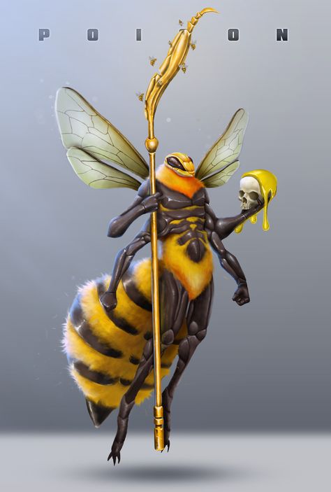 Bee Humanoid Male, Fantasy Bug Creature, Queen Bee Character Design, Bee Person Character Art, Insect Fantasy Art, Insectoid Humanoid, Insect People, Humanoid Insect, Bee Character Design