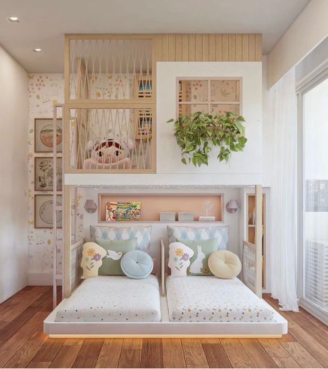 Toddler Girl Bedroom, Kids Bedroom Furniture Design, Toddler And Baby Room, Dubai Villa, Box Room, Montessori Playroom, Kids Room Interior Design, Kids Interior Design, Villa Style