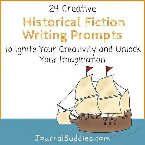 Unleash your inner storyteller! Find inspiration with our 24 Creative Historical Fiction Writing Ideas to Excite Imagination! These prompts will ignite your creativity, transport you to different eras, and let your imagination run wild. Perfect for both novice and experienced writers, it’s time to take your writing to new historical heights! #HistoricalFictionWritingPrompts #HistoricalFictionIdeas #JournalBuddies Fiction Writing Ideas, Writing Prompt Ideas, Historical Fiction Writing, Creative Writing Topics, Creative Writing For Kids, Fiction Writing Prompts, Free Writing Prompts, Journal Prompts For Kids, Prompts Ideas