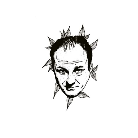 Sopranos Drawing, Tony Soprano Tattoo, Sopranos Tattoo Ideas, Sopranos Tattoo, Tony Soprano Drawing, Tony Soprano Profile Picture, Sopranos Illustration, Tony Soprano Art, The Sopranos Painting