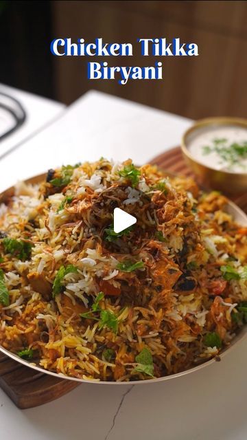 Natasha Gandhi on Instagram: "Tikka Biryani ✨

You all have been requesting a Chicken Tikka Biryani and here is the recipe for the perfect one which you must try for your Diwali parties (not the Diwali day clearly:p)  this year 💃🏻😍 

You can swap the chicken with Paneer or mix veg and make. veg tikka biryani too

And how awesome is this Microwave Birista hack? 
I have made so many Biryanis in the last two months, and only used this hack to make all the Birista 
Saves a lot on time and u can skip all the deep frying ! 

Full recipe and hack is pinned in the comments

Do try and enjoy ♥️ 

#biryani #diwali #party #tikka #india #resturant #cooking #home #celebration #masterchef #hack #microwave #foodie #recipe" Paneer Tikka Biryani Recipe, Paneer Tikka Biryani, Chicken Tikka Biryani Recipes, Tikka Biryani Recipe, Chicken Tikka Biryani, Mix Veg, Paneer Tikka, Diwali Party, Deep Frying