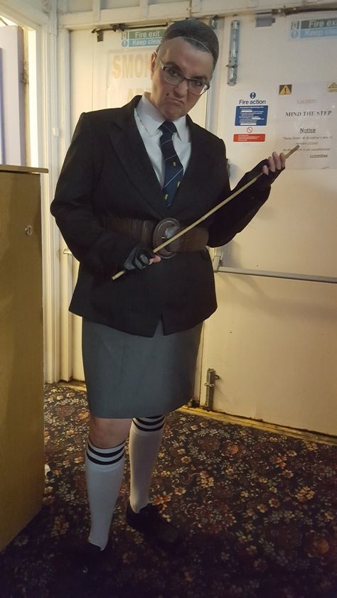 Miss Trunchbull Matilda fancy dress costume Ms Trunchbull Costume, British Icons Fancy Dress, Miss Trunchbull Costume, Trunchbull Costume, Ms Trunchbull, Mrs Trunchbull, Matilda Characters, Matilda Costumes, Matilda Jr