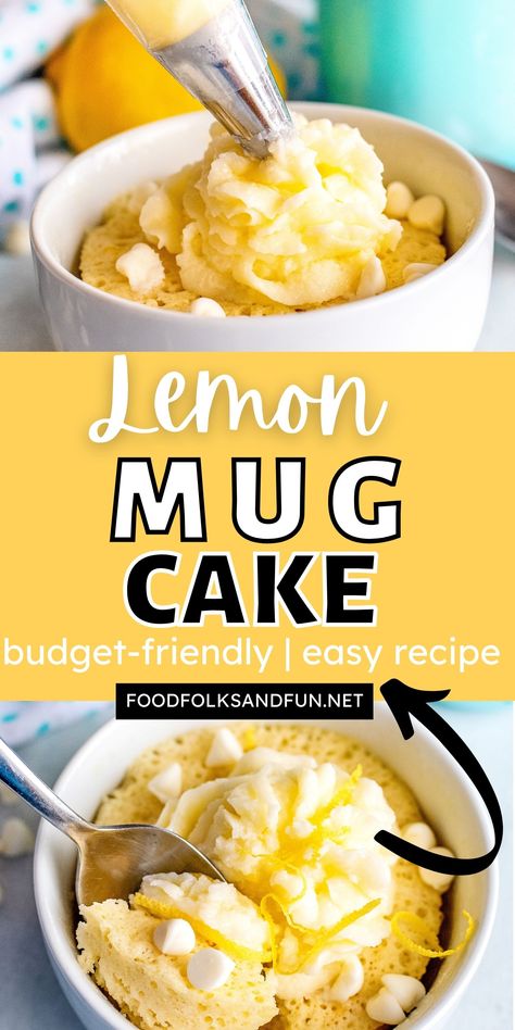 Small Batch Slow Cooker Recipes, Lemon Mug Cake Microwave, 321 Mug Cake, Mug Desserts Microwave, Mug Cakes Recipes, Cookie In A Mug Recipe, Single Desserts, Keto Lemon Mug Cake, 3 2 1 Cake