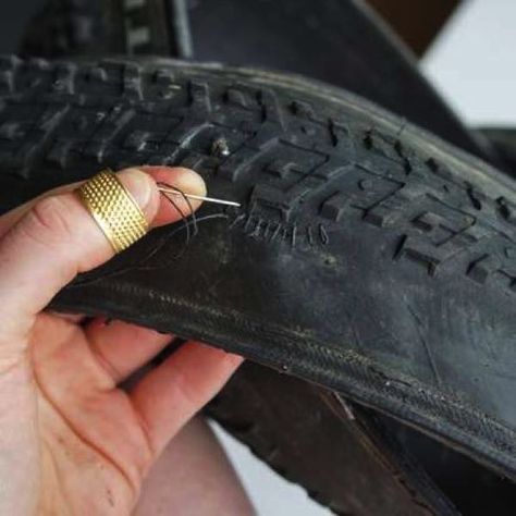 How to repair a punctured tubeless tyre | Step-by-step guide to plugging, patching and sewing tyres Tire Steps, Tubeless Tyre, Motorcycle Tires, Bike Repair, Bike Tire, Repair And Maintenance, Step Guide, Off Road, Step By Step