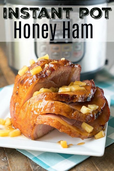 Honey Ham Recipe, Instant Pot Ham Recipe, Instant Pot Ham, Honey Glazed Ham, Honey Ham, Electric Pressure Cooker Recipes, Ham Recipe, Glazed Ham, Instant Pot Pork