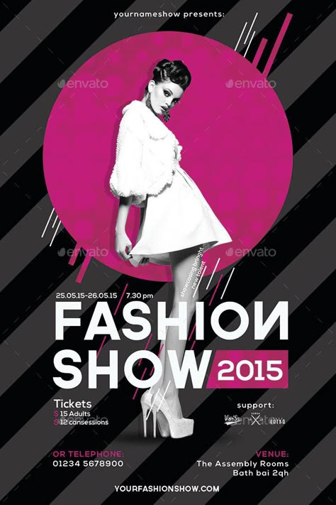 Fashion Show Flyer Design, Fashion Show Poster Design, Fashion Show Flyer, Business Attire For Women, Fashion Invitation, Women Template, Fashion Show Design, Show Flyer, Fashion Show Invitation