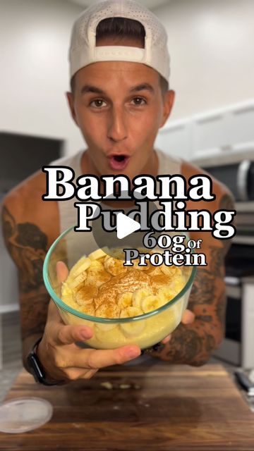 Austin Rogers on Instagram: "Drinking your protein is so last year. 💁🏻‍♂️

That’s why we’re adding pudding mix to our favorite protein shake, so we can finally chew it 🙌🏼 (well sort of) 😆

The video is a complicated way of saying just make a protein shake and add in a packet of desired pudding mix.

Then, add in whatever toppings you like and BOOM… you’re living in 2024 and eating your protein shake my friend! 💪🏼😏

And don’t let my modest faces fool you, it is seriously soo good! 🤤 

What’s crazy is how a dessert like this can actually pack 60g of protein and can be a guilt-free way of scarfing down a whole bowl of banana pudding 😅

Gettin shredded never tasted so good 💪🏼🔥

#protein #pudding #musclebuildingfoods #macros #preworkout" Pudding With Protein Shake, Pudding Mix And Protein Powder, High Protein Banana Pudding, Protein Pudding With Protein Shake, Protein Shake Cheesecake Pudding, Twix Protein Shake, Banana Pudding Protein Shake, Protein Pudding Recipe Sugar Free, Pudding Mix Protein Shake