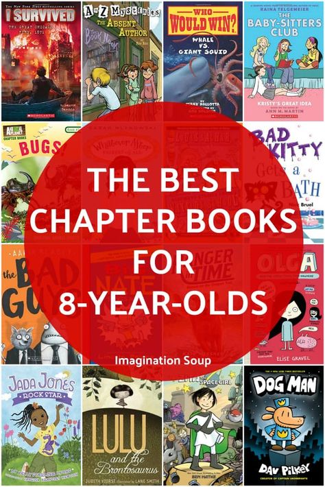 Best Books for 8 Year Olds (Third Grade) | Imagination Soup Middle School Books, 6th Grade Reading, Middle School Reading, 5th Grade Reading, Middle Grade Books, Grade Book, The Best Books, Books For Boys, Sixth Grade