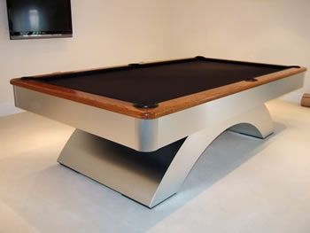 Stylish  Olhausen Waterfall Pool Table at Nashville Billiard & Patio Pool Table Living Room, American Pool Table, Pool Table Design, Residential Compound, Waterfall Pool, Modern Pool Table, Picnic Table Plans, Exterior Landscaping, Billiards Room