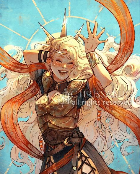 Summoning that positive, warm energy.☀️ It snowed here yesterday and has been graaaaaaay!! Putting out sunshine vibes to bring on spring to Scandinavia. No more false springs pls!! 😂 . . . . #spring #summer #positivevibes #sungod #aungoddess #norsemythology #norsepagan #sol #digitalart Dark Artwork, Mythology Art, God Art, Norse Mythology, Fantasy Illustration, Dnd Characters, Art Inspiration Drawing, Character Portraits, Fantasy Character Design