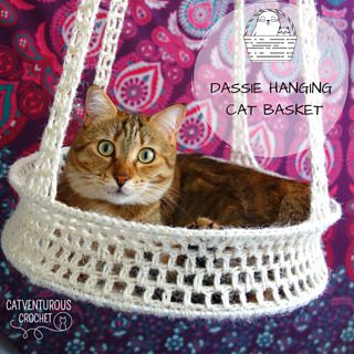 Crochet Cat Basket, Crochet Cat Beds, Cat Hammock Crochet, Fun Crochet Patterns, Cat Bed Pattern, Basket Crochet Pattern, Crochet Cat Bed, Cat Couch, Single Crochet Decrease