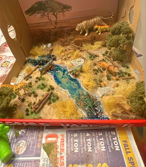 Habitat Project. Leopard Habitat Savanna Diorama Project, Grasslands Diorama School Projects, Savannah Ecosystem Project, Savannah Diorama Project, Show Box Diorama, Grassland Biome Shoebox Project, Tiger Habitat Diorama, Savannah Biome Project, Zebra Diorama Project