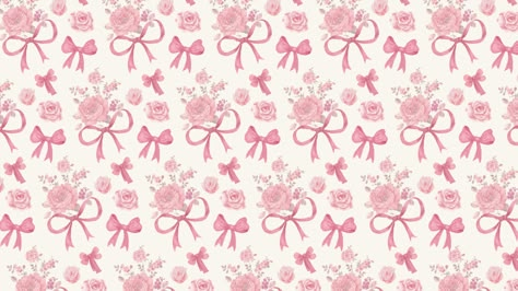 Girly Wallpaper For Tablet, Pink Coquette Macbook Wallpaper, Pink Floral Macbook Wallpaper, Pink Bow Wallpaper Ipad, Love Shack Fancy Wallpaper Laptop, Valentines Pc Wallpaper, Bows Wallpaper Mac, Bow Aesthetic Wallpaper Laptop, Croquette Aesthetic Desktop Wallpaper