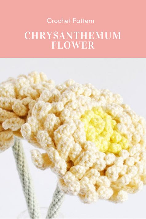 White Flowers Crochet, Crochet Mums Flower, Chrysanthemum Crochet Pattern, Crochet Chrysanthemum Pattern Free, Crochet Chrysanthemum, Granny Square Step By Step, Diy Granny Square, Classy Crochet, Flower Crochet Pattern