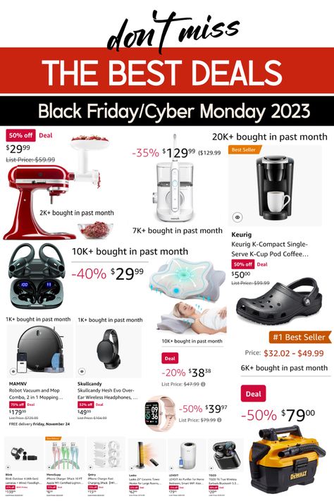 Score big with our handpicked Amazon deals this Black Friday and Cyber Monday! From tech to fashion, discover unbeatable discounts on the hottest items. Don't miss out on the savings extravaganza! 🛍️💻 #BlackFridayDeals #CyberMondaySales #AmazonFinds #HolidayShopping #Holiday2023 #holidayfinds2023 *contains affiliate link Black Friday Deals 2023, Best Black Friday Deals 2023, Best Black Friday, Amazon Deals, Black Friday Deals, Robot Vacuum, Hot Items, Black Friday