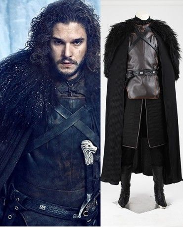 Jon Snow costume John Snow Outfit, Jon Snow Costume Diy, Jon Snow Cosplay, Jon Snow Costume, Cloak Outfit, Game Of Thrones Cosplay, Team Costumes, Halloween Suits, John Snow