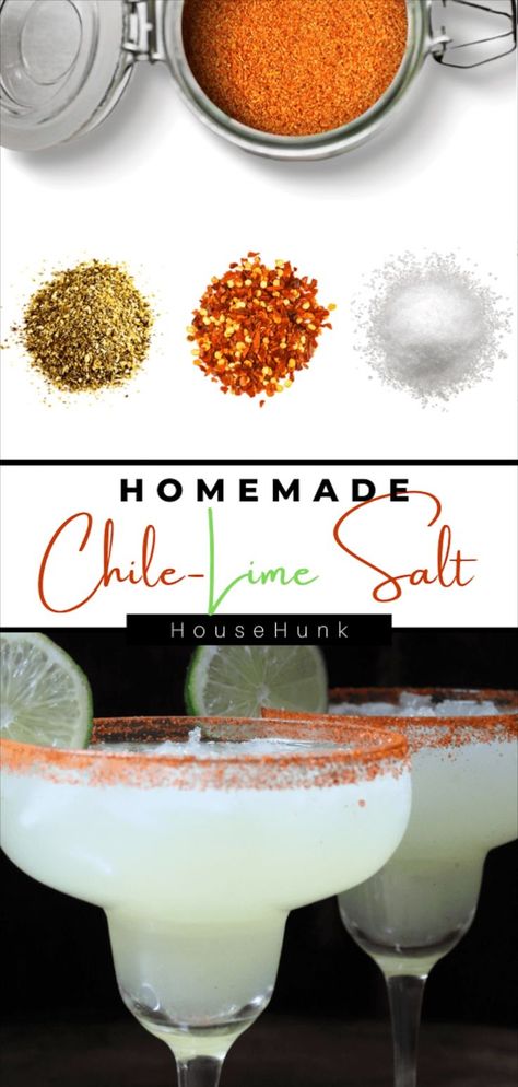 Rim Salt, Spicy Salt, Homemade Margaritas, Margarita Salt, Spicy Cocktail, Homemade Cocktails, Keto Recipes Breakfast, Lime Salt, Vacation Meals