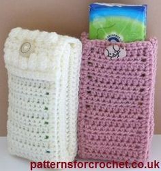 Pocket Tissue, Yarn Box, Crochet Phone Cases, Crocheted Bags, Crochet Mobile, Crochet Case, Tissue Cover, Crochet Cozy, Crochet Pouch