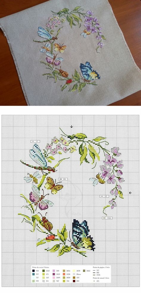 Cross Stitch Projects Ideas, Floral Cross Stitch Pattern, Butterfly Cross Stitch, Cross Stitch Tree, Pola Kristik, Beautiful Cross Stitch, Cross Stitch Patterns Flowers, Cross Stitch Bird, Floral Cross Stitch